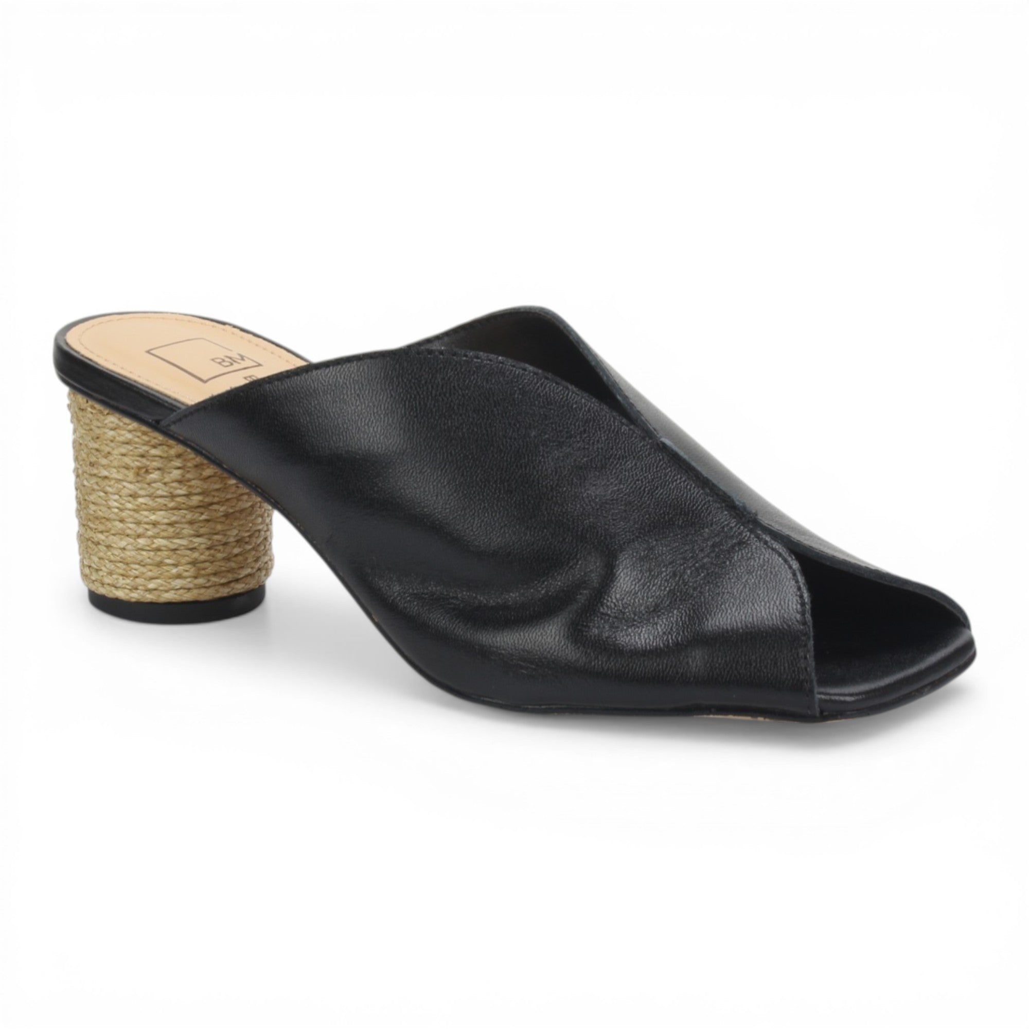 Bruno Menegatti Sophie Mule Slide Sandal Leather - Black