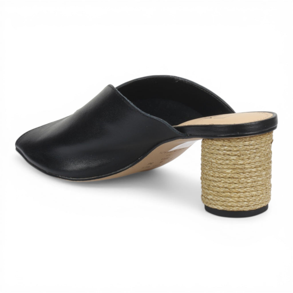 Bruno Menegatti Sophie Mule Slide Sandal Leather - Black