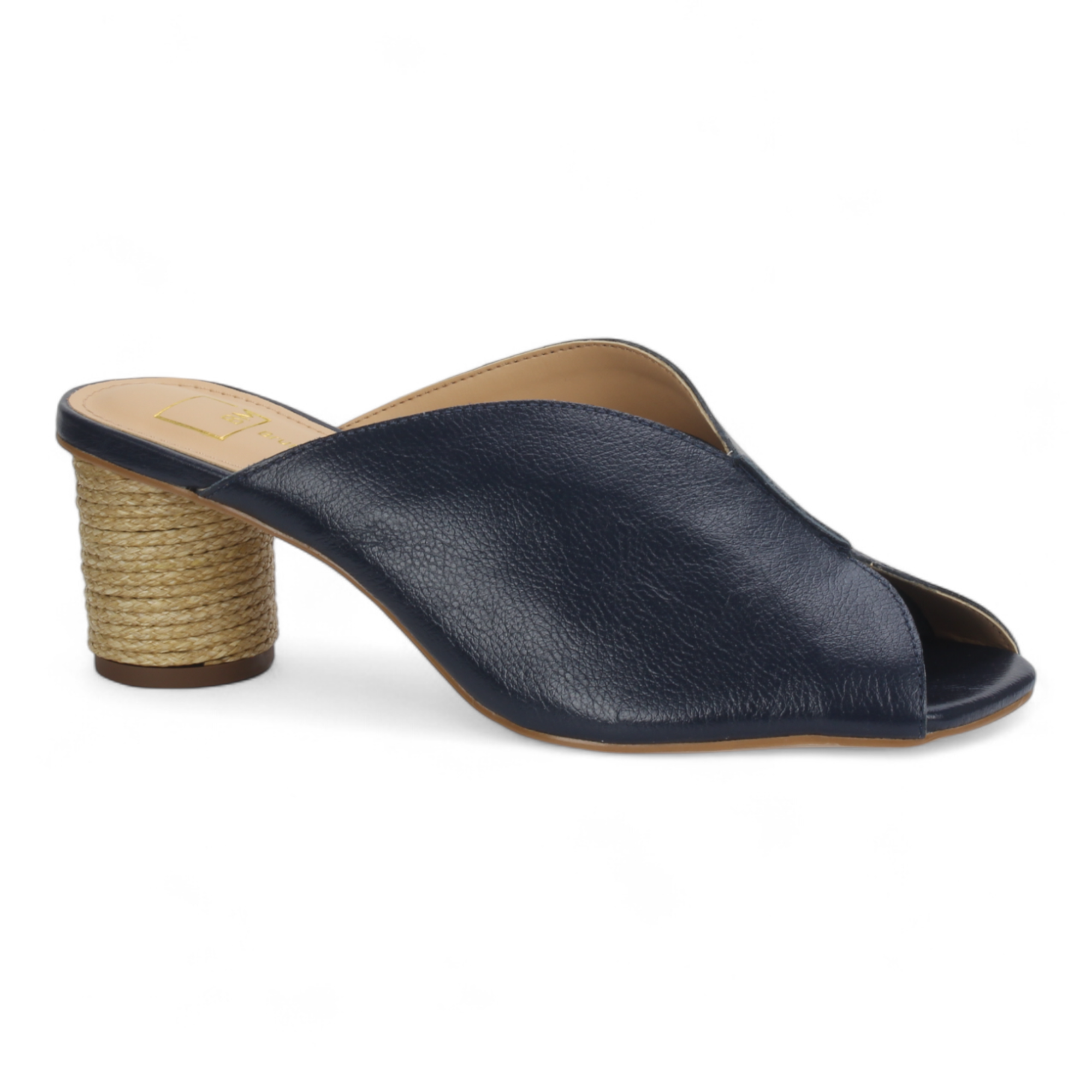 Bruno Menegatti Sophie Mule Slide Sandal Leather - Navy