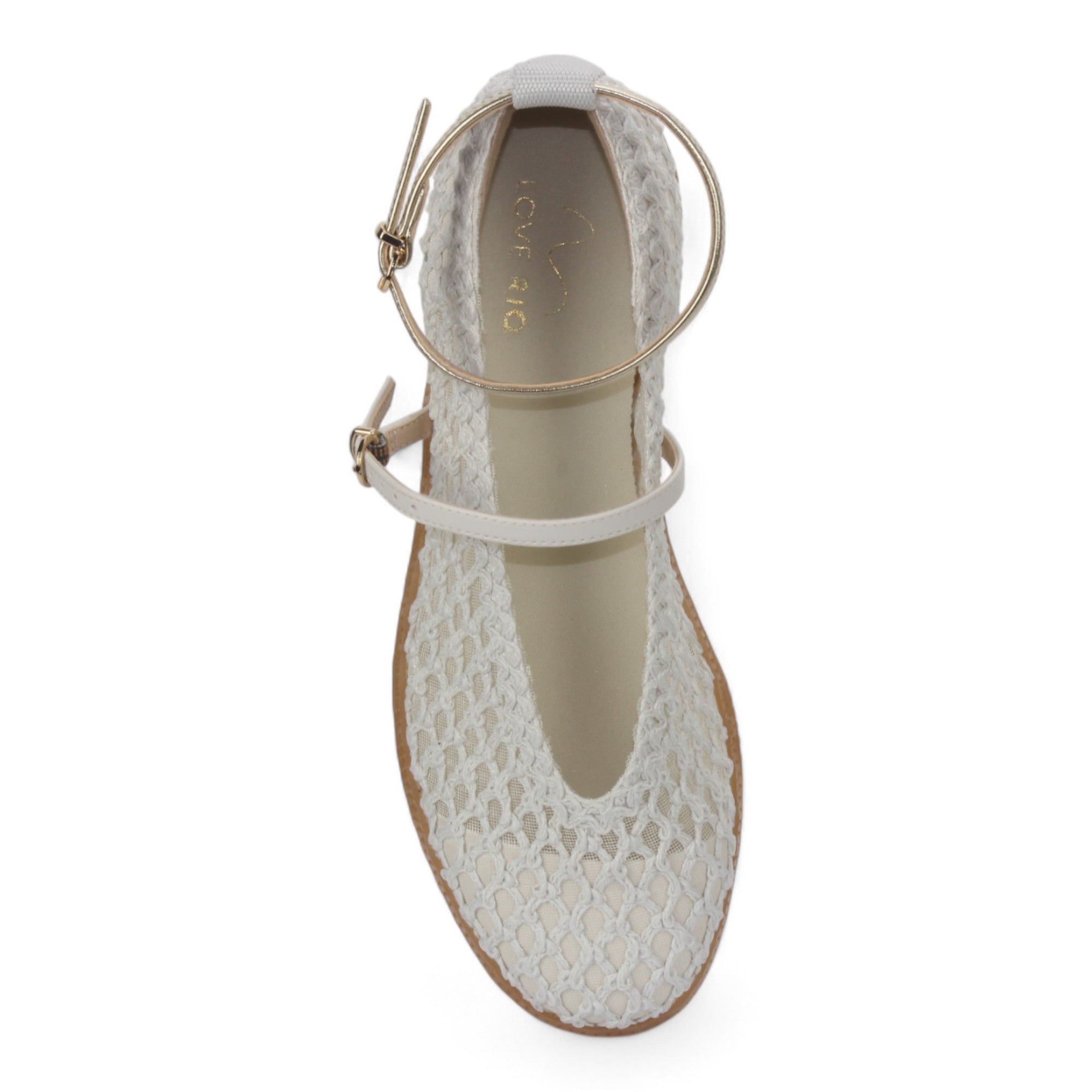 Love Rio Natty Crochet Mary Jane - Off White