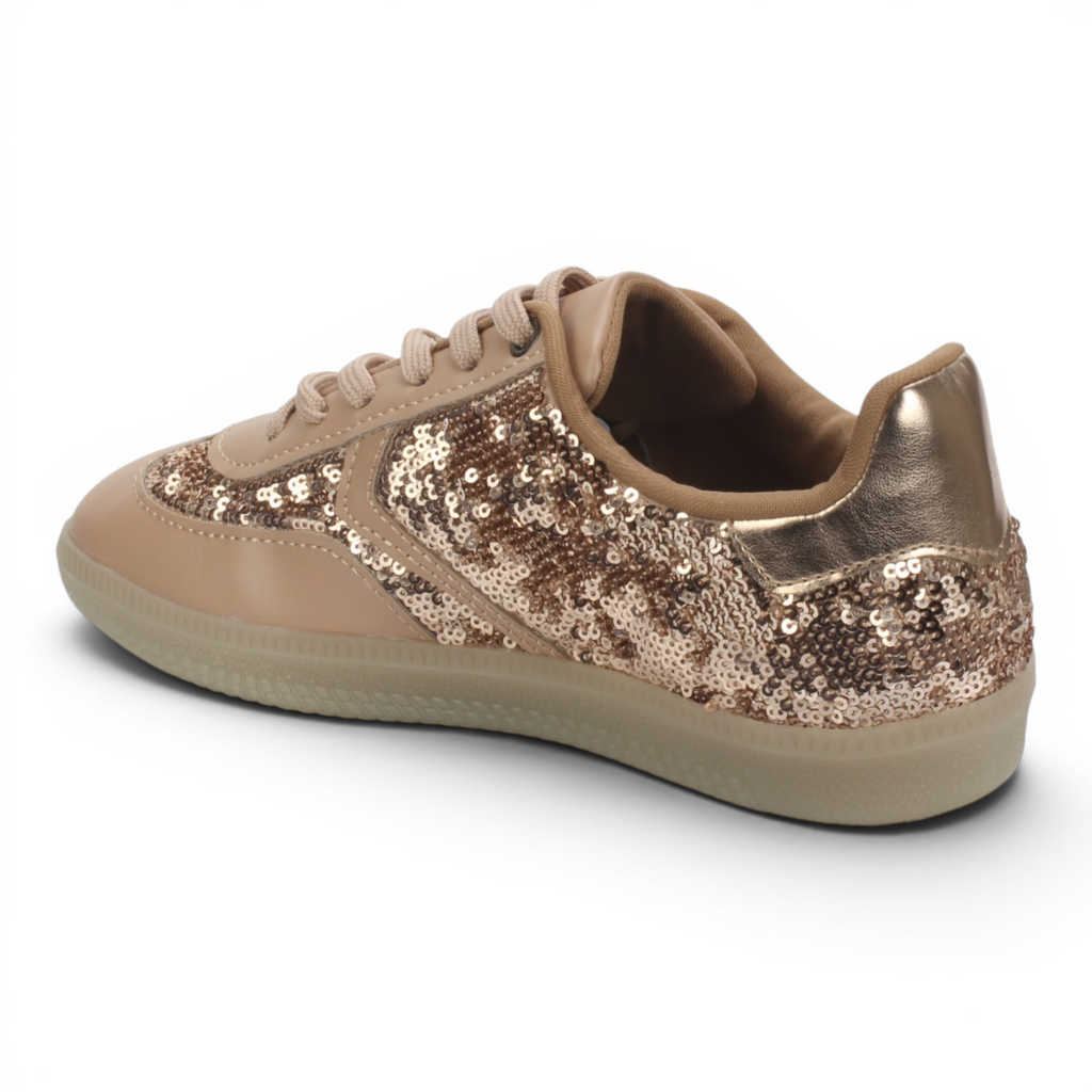 Love Rio Genesis Sequins Sneakers - Nude