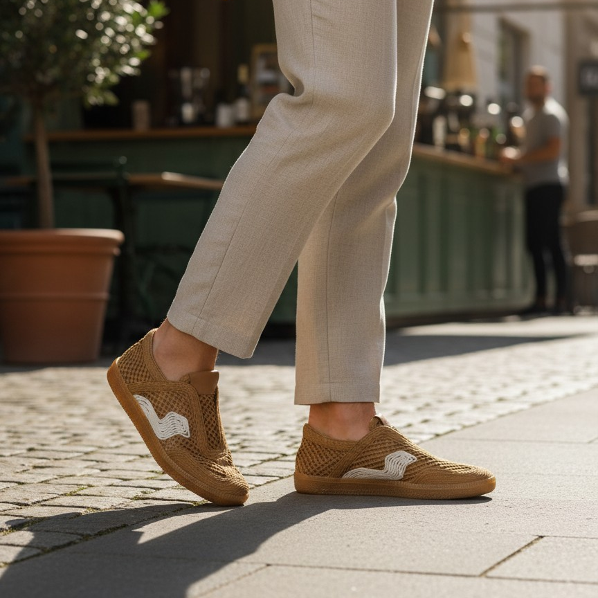 Love Rio Franky Vintage Crochet Sneaker - Pecan