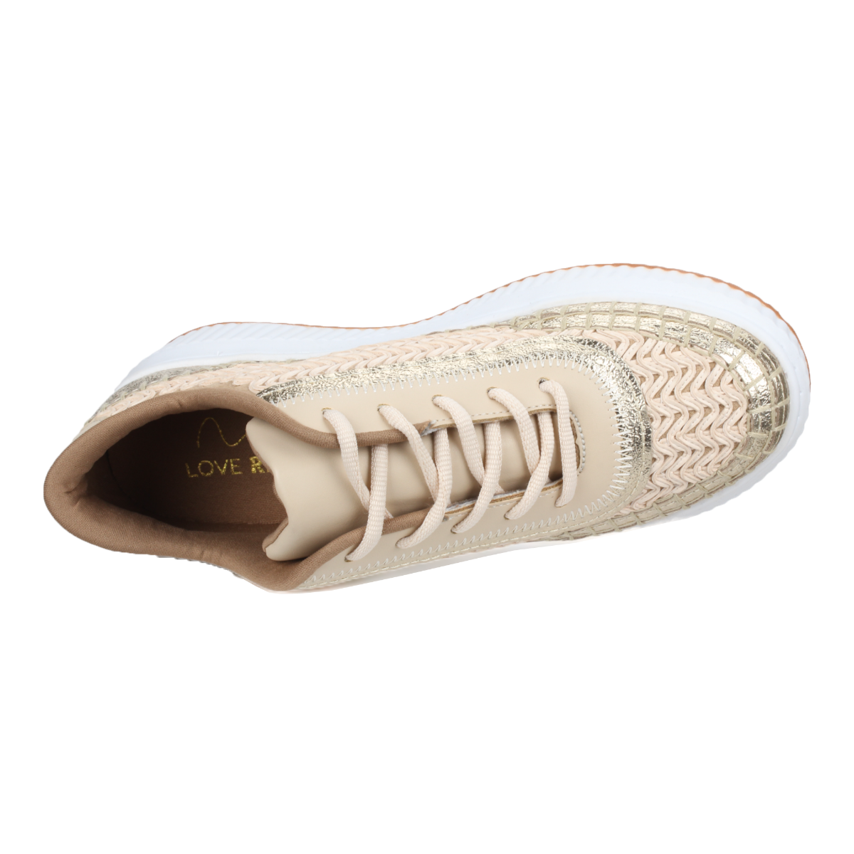 Love Rio Avery Embossed Sneakers - Gold