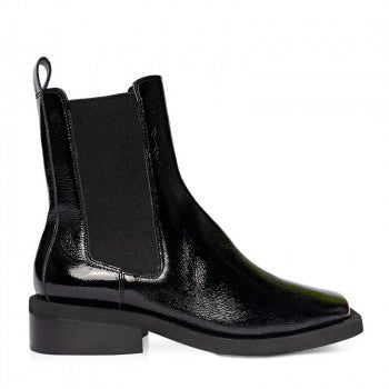 Carrano Urban Edge Patent Leather Boot - Black