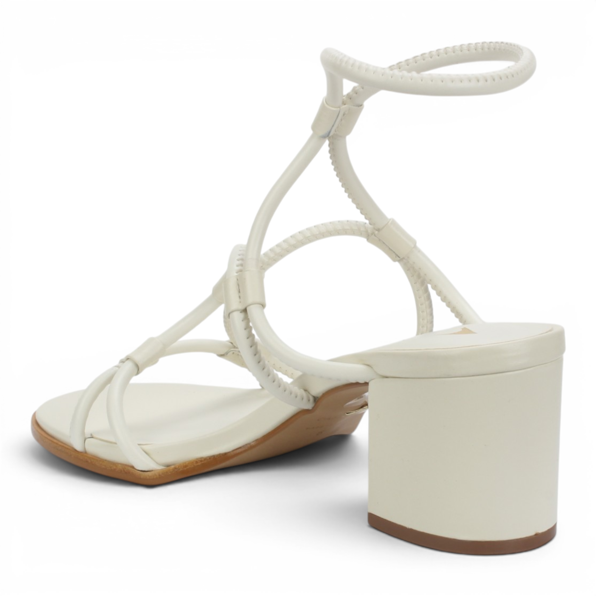 Carrano Ayla Leather Ankle Strap Sandal - Milk