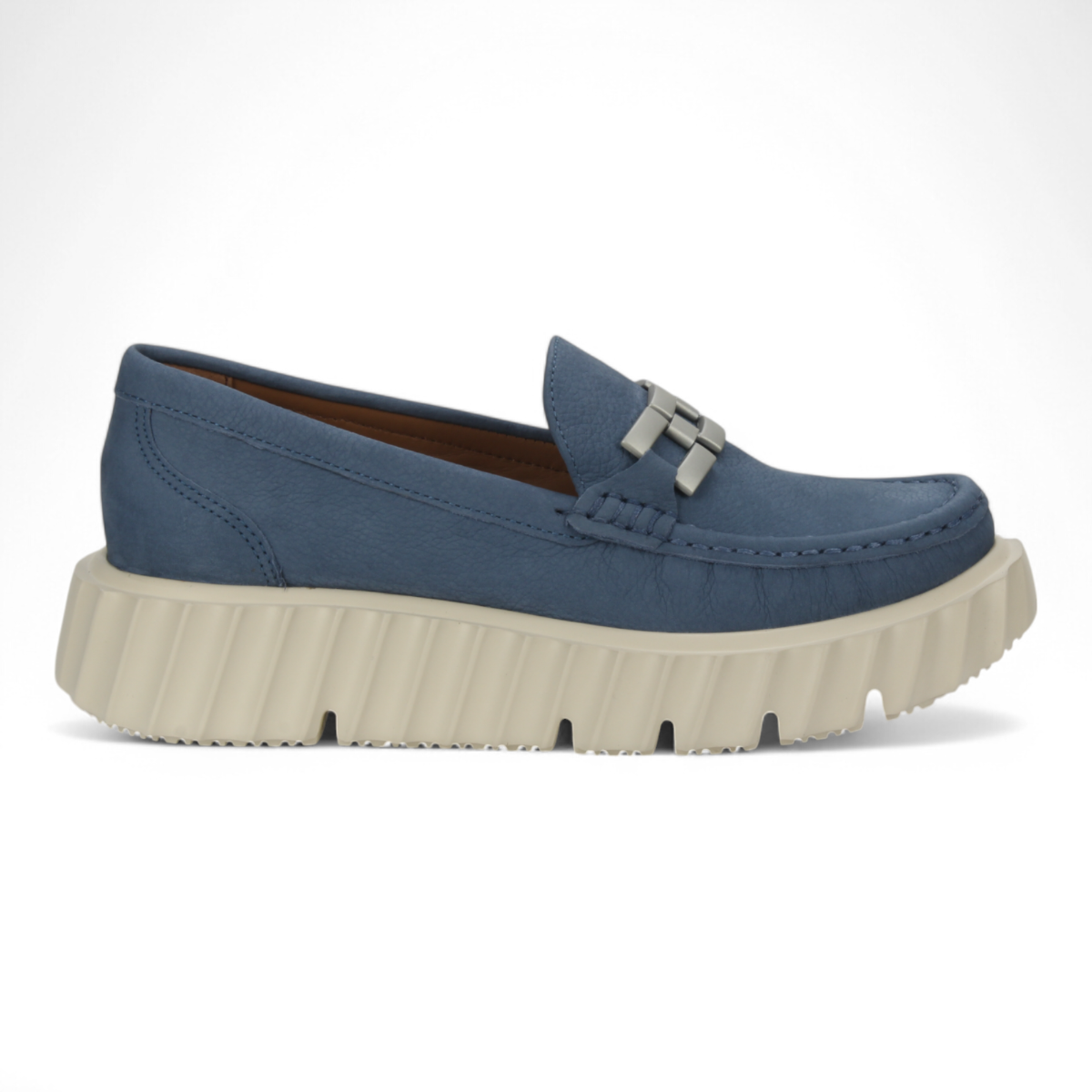 Bruno Menegatti Piemonte Nubuck Leather Loafers - Blue Fairy