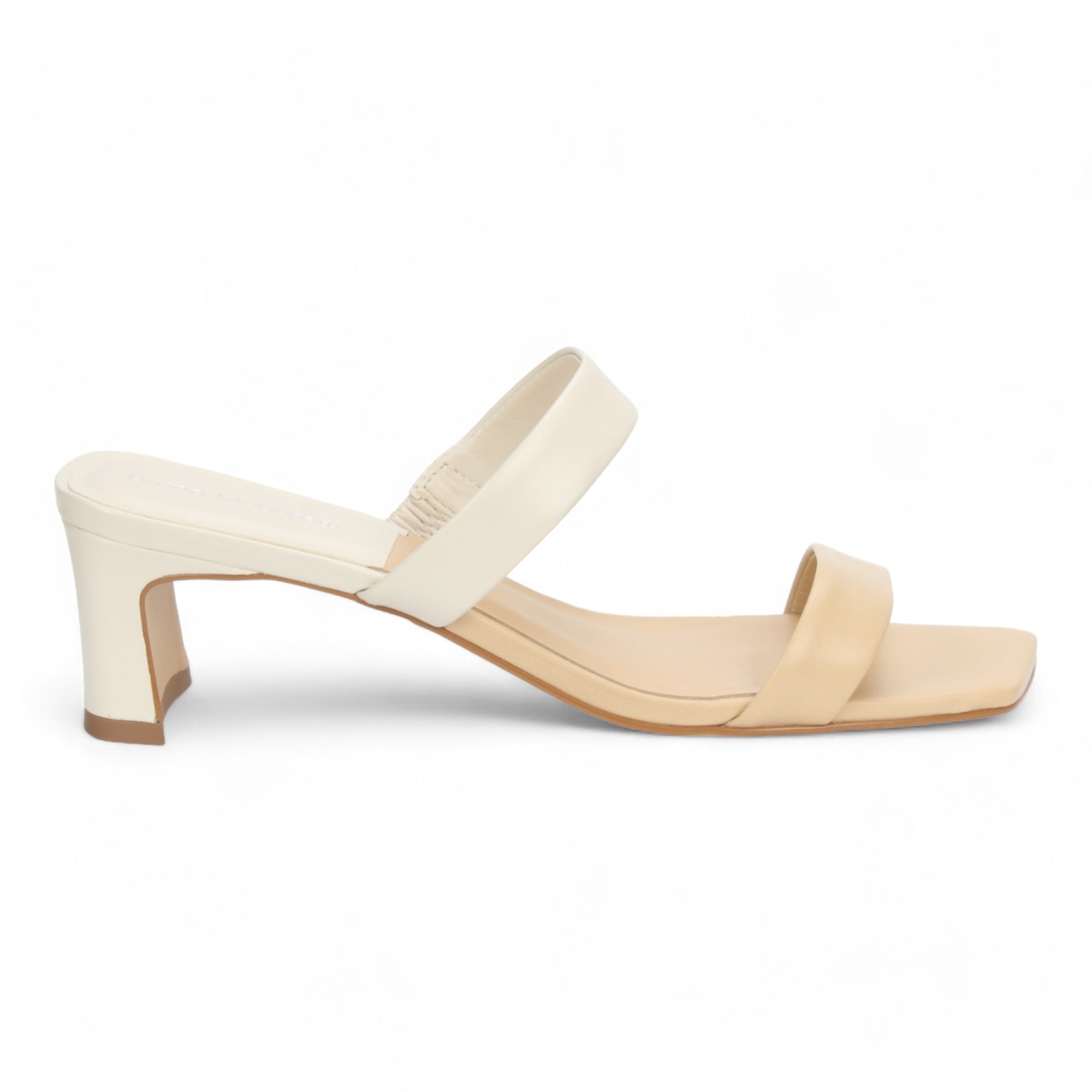 Bruno Menegatti Trisha Leather Slide Sandal - Cream / Off White