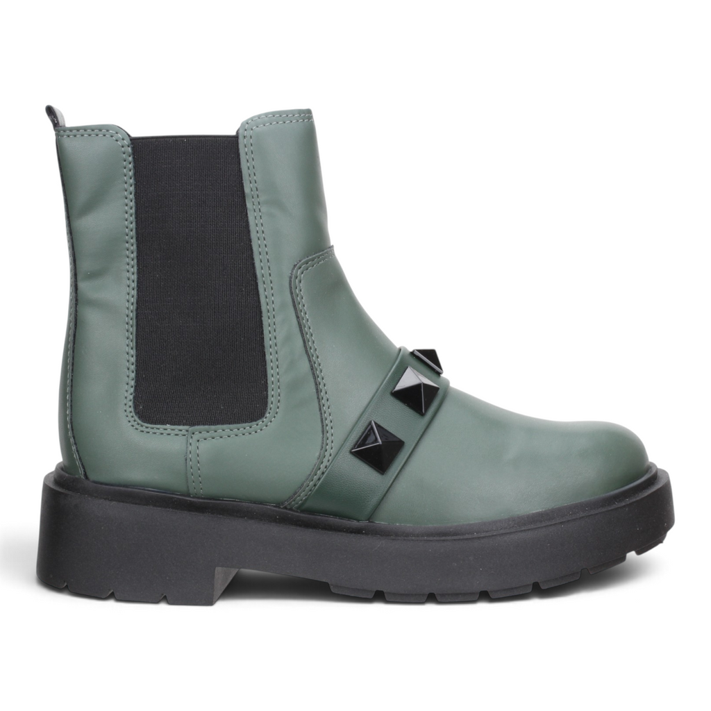 Offline Studded Bootie - Green Gray