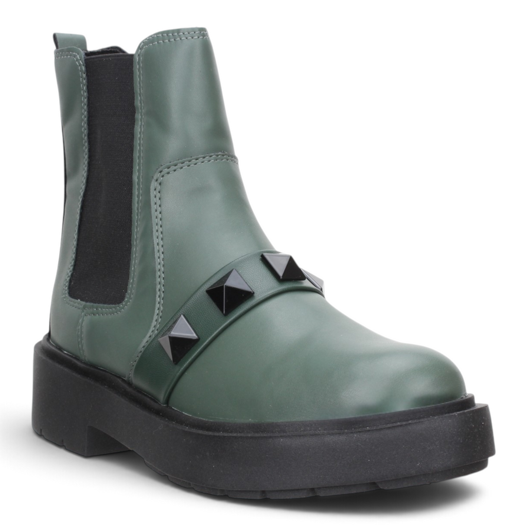 Offline Studded Bootie - Green Gray