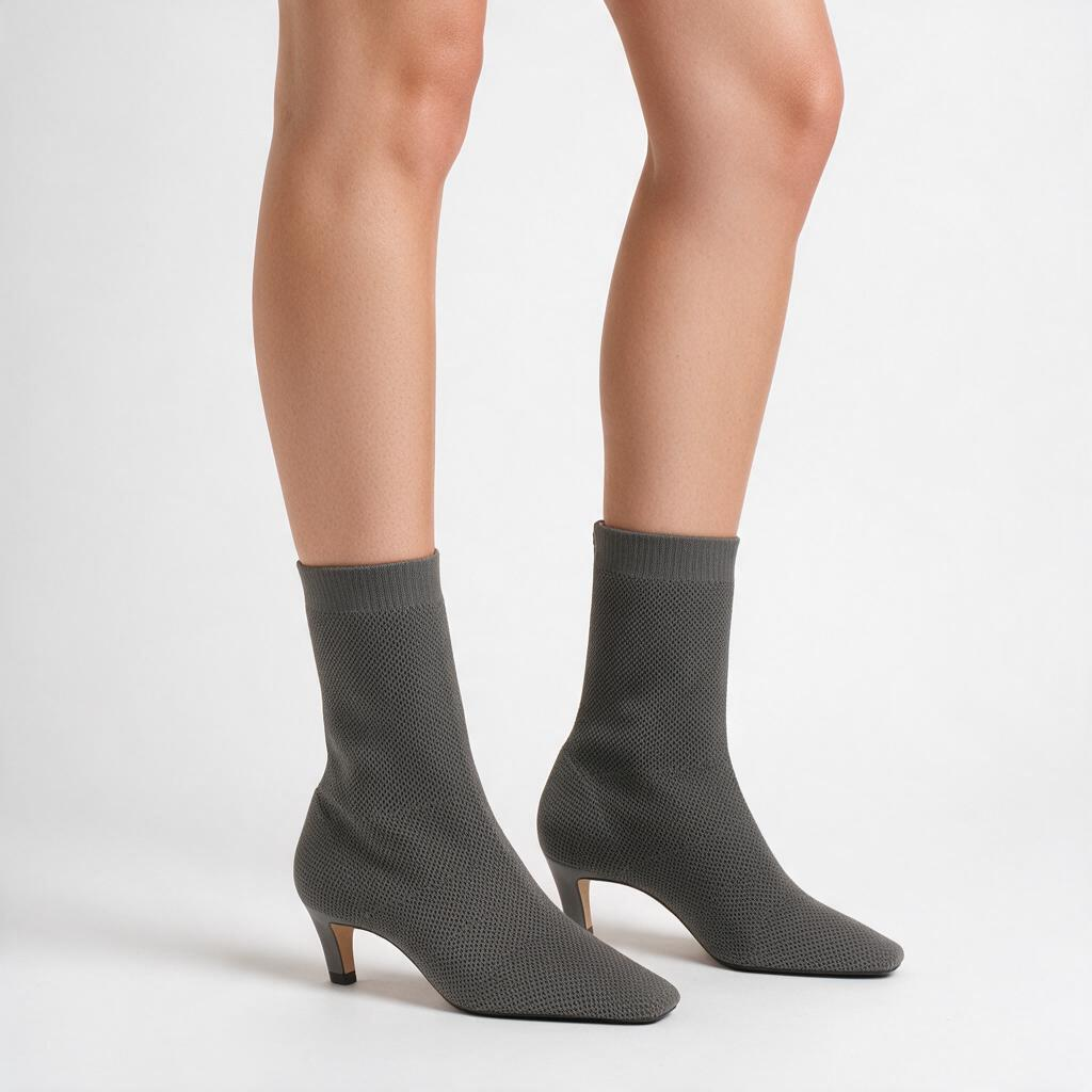Carrano Knit Bootie - Gray