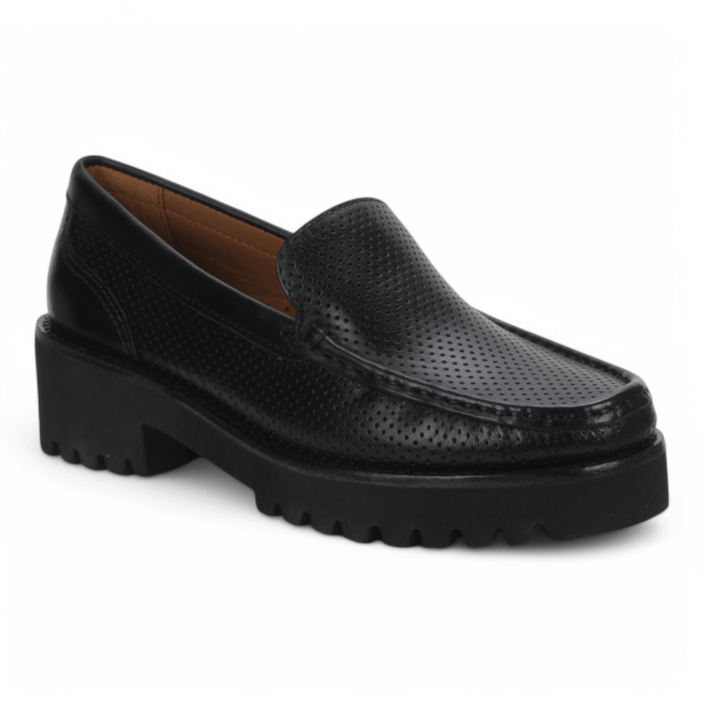 Bruno Menegatti Carrera Leather Loafer - Black