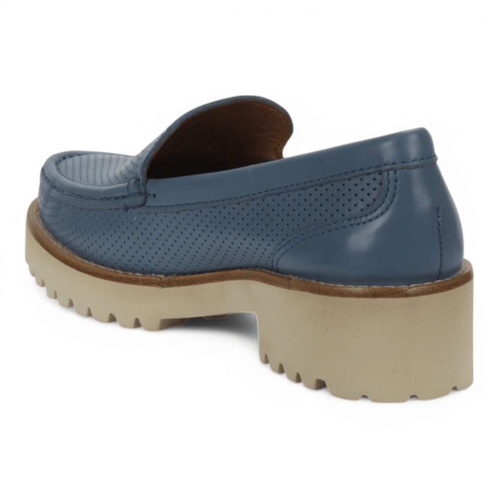 Bruno Menegatti Carrera Leather Loafer - Blue Fairy
