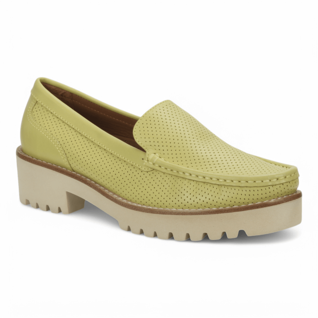Bruno Menegatti Carrera Leather Loafer - Lemon