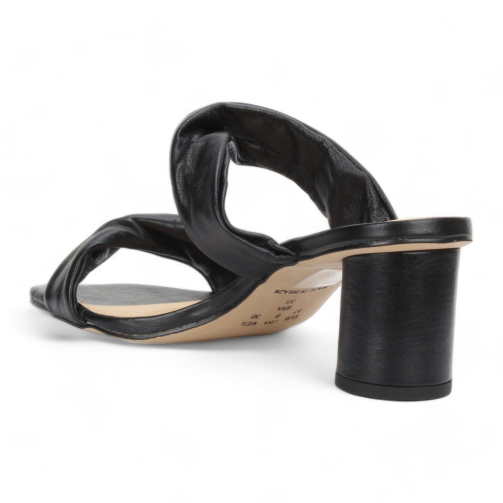 Bruno Menegatti Diana Heeled Slide Sandal - Black