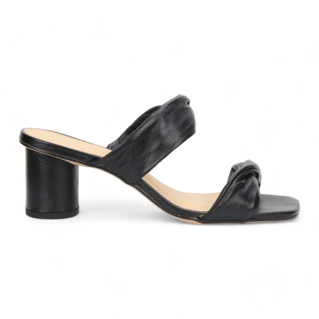 Bruno Menegatti Diana Heeled Slide Sandal - Black