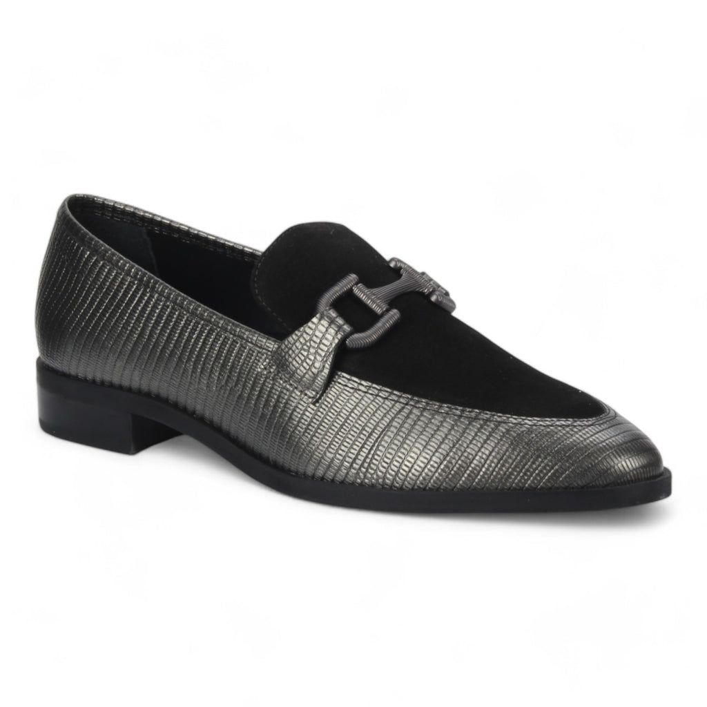 Bruno Menegatti Leather Loafer Military - Black