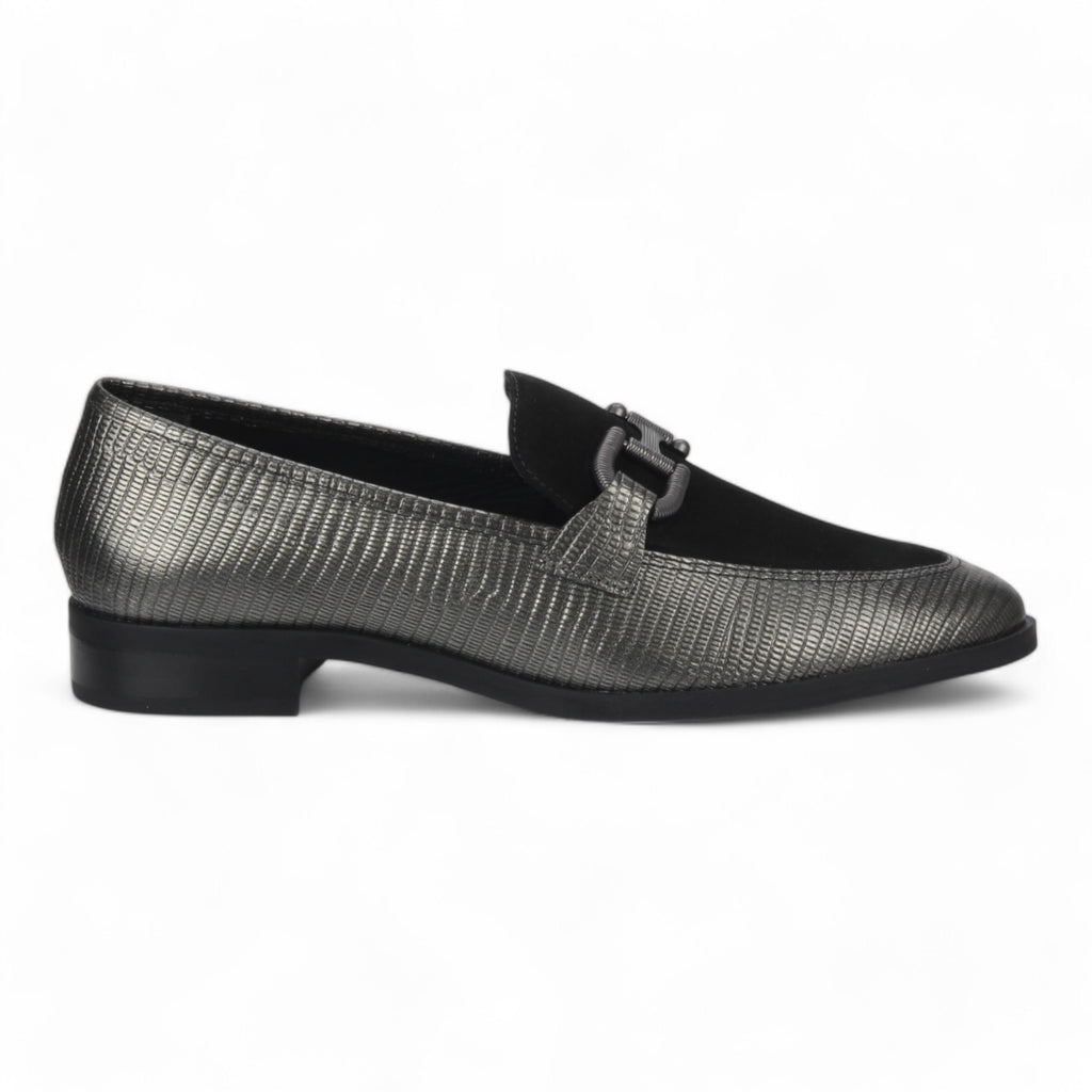 Bruno Menegatti Leather Loafer Military - Black