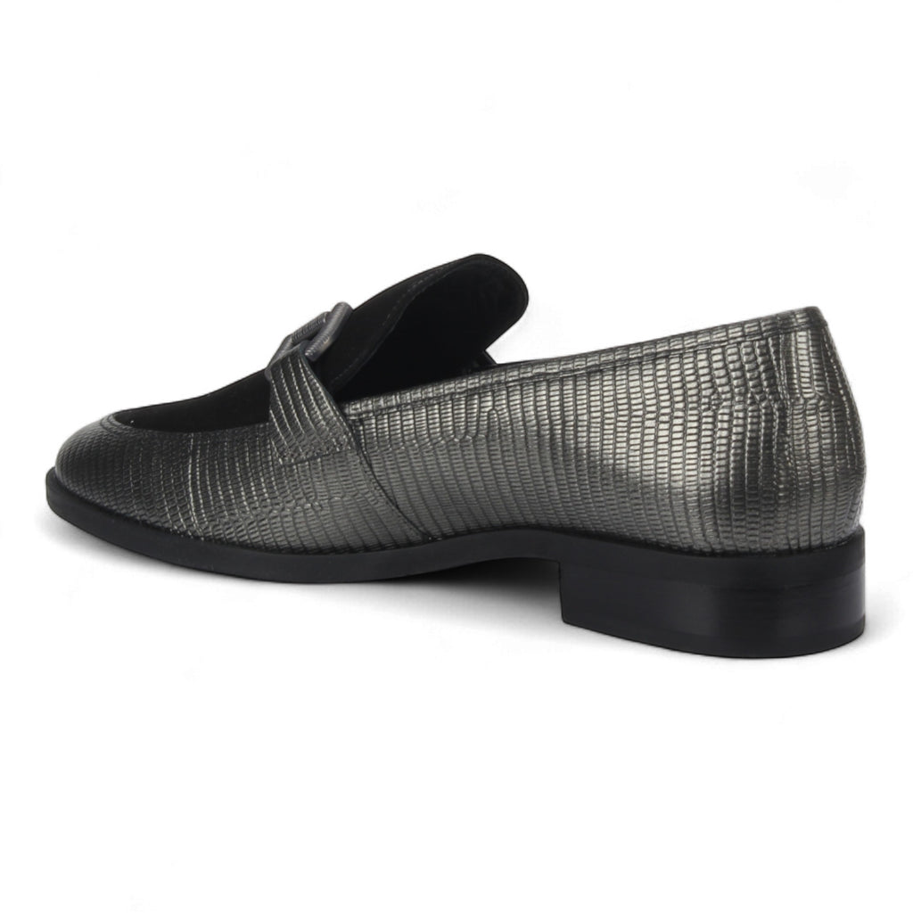 Bruno Menegatti Leather Loafer Military - Black