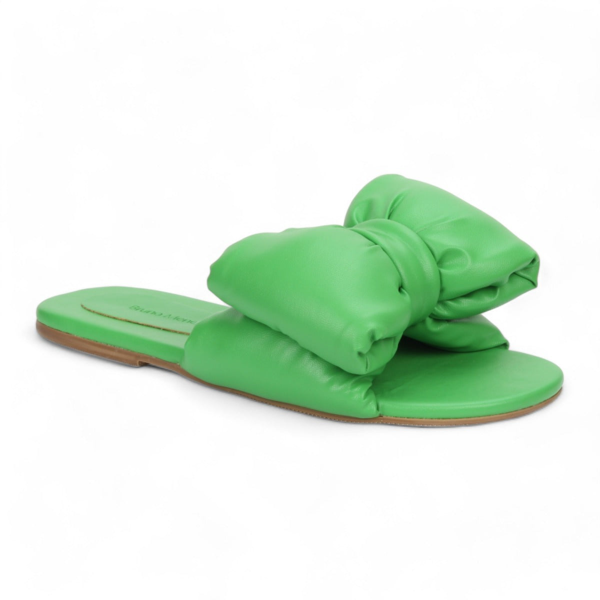 Bruno Menegatti Patti Super Bow Flat Sandal - Green