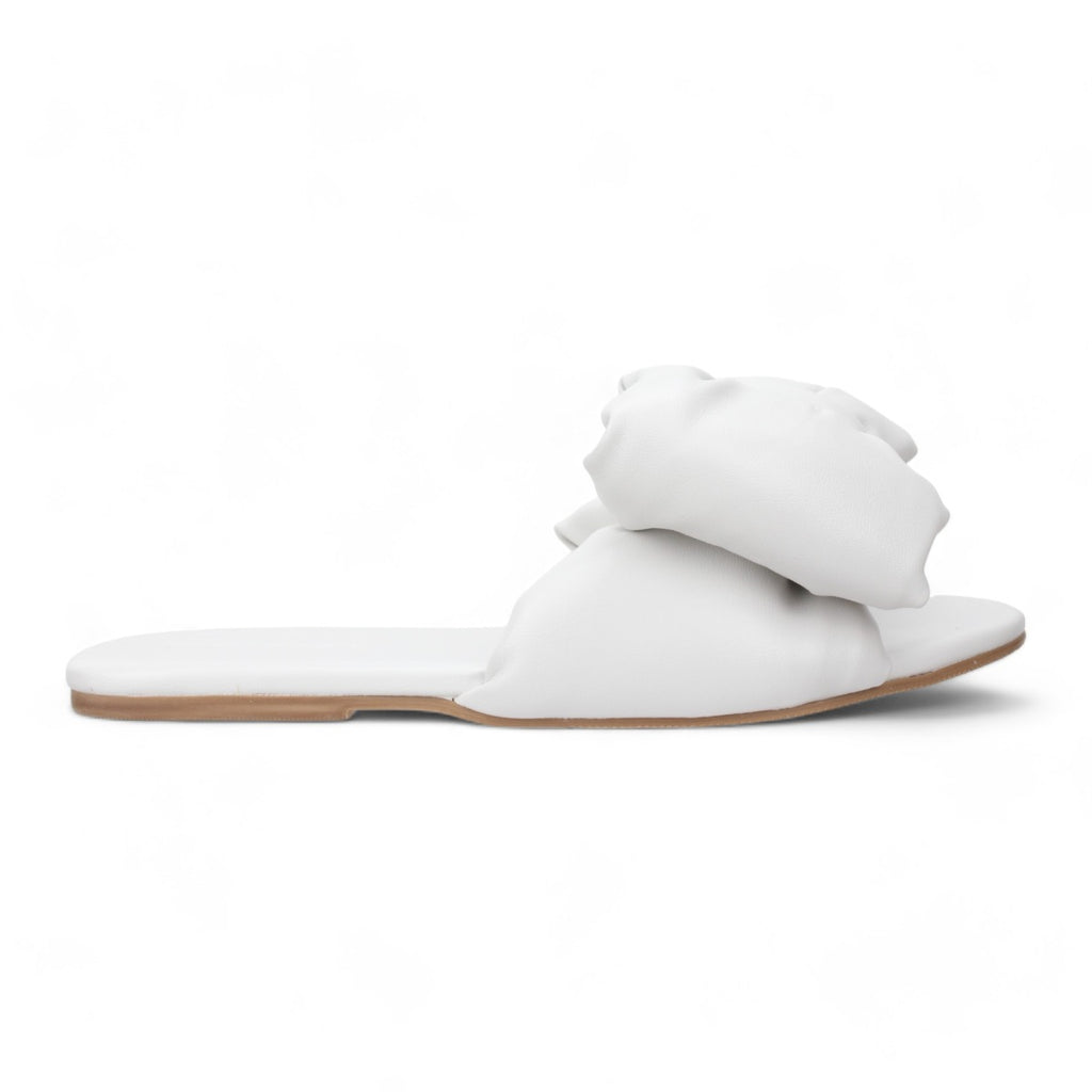Bruno Menegatti Patti Super Bow Flat Sandal - Off White