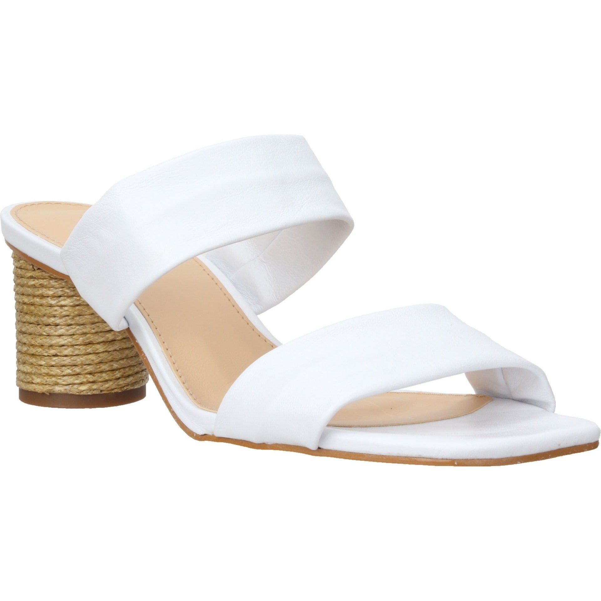 Bruno Menegatti Victoria Leather Slide Sandal - White