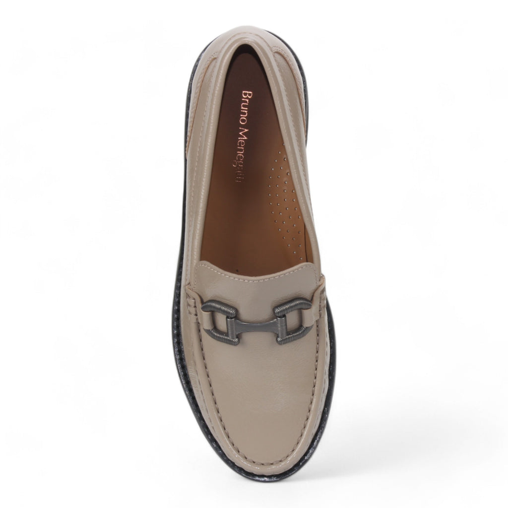 Bruno Menegatti Women's Carrera Loafer Leather - Taupe