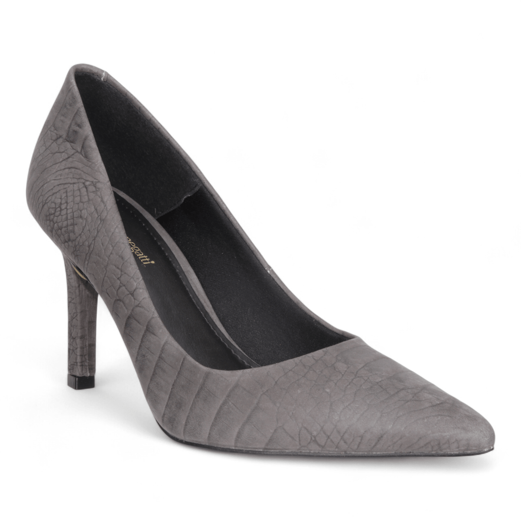 Bruno Menegatti Wren Embossed Pump Alligator - Granite