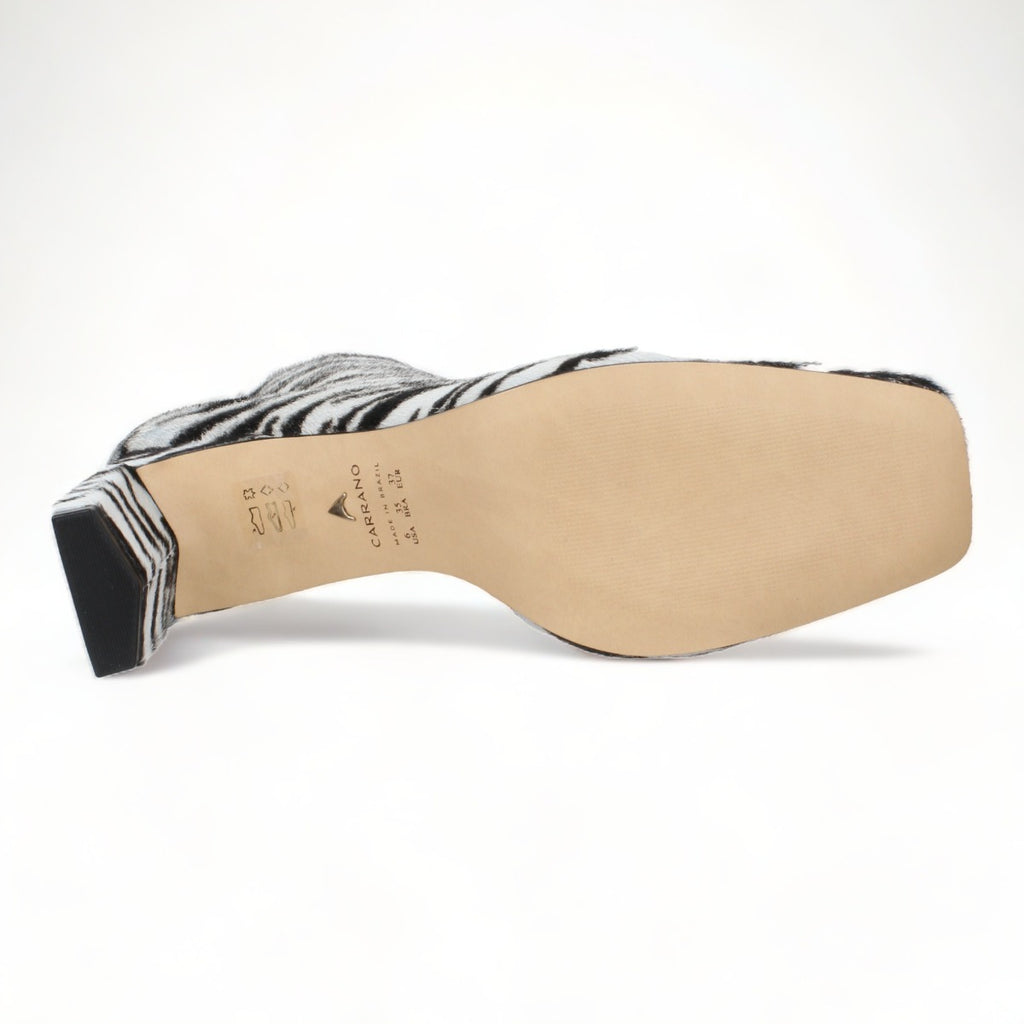 Carrano Abigail Fur/Leather Dress Boot - Zebra