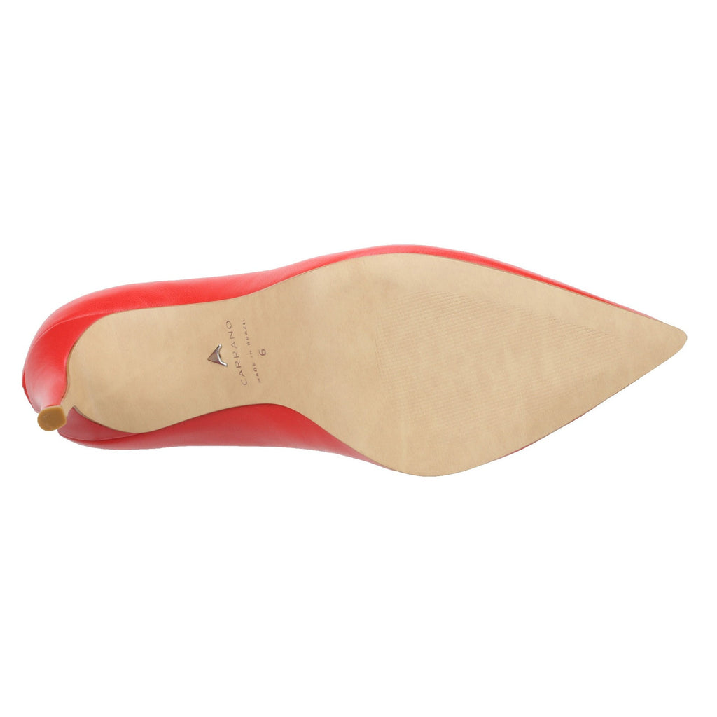 Carrano Beatriz Classic Leather Pump- Red