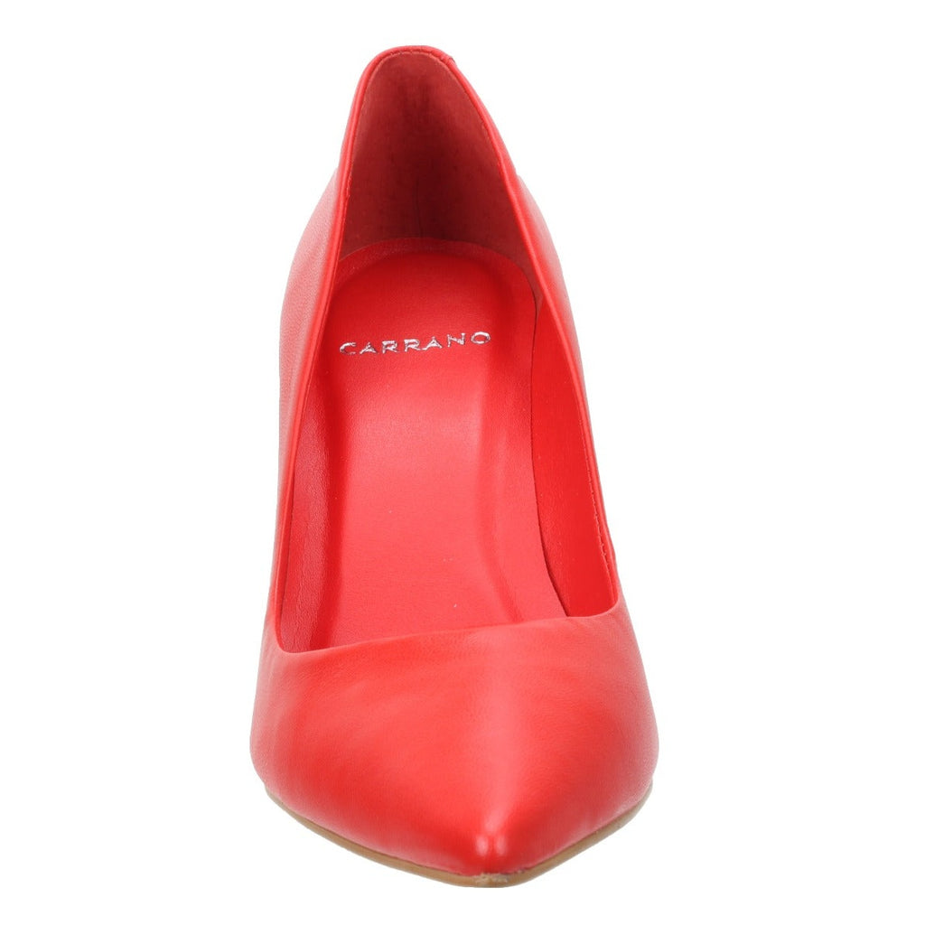 Carrano Beatriz Classic Leather Pump- Red