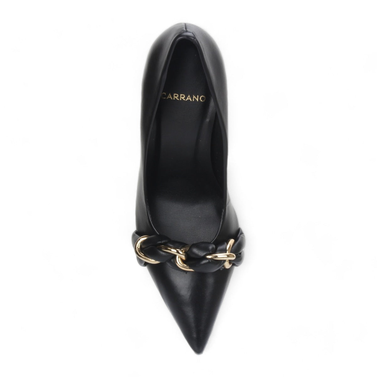 Carrano Embellished Dress Leather Pump - Black