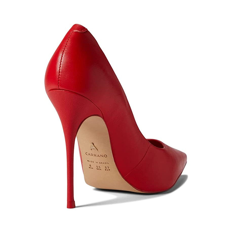 Carrano Loretta Leather Pump - Red