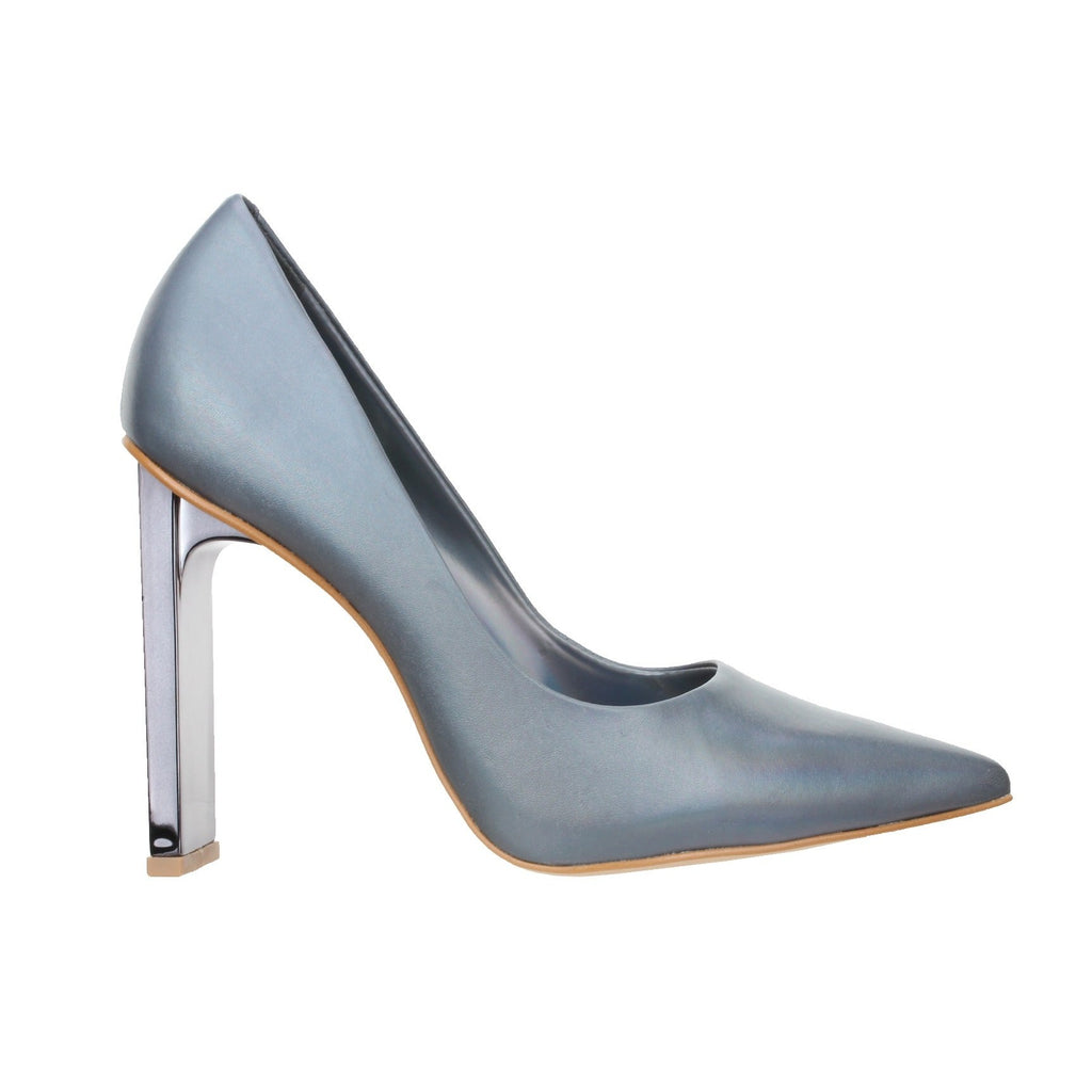 Carrano Maggie Slade Heel Leather Pump-Iron