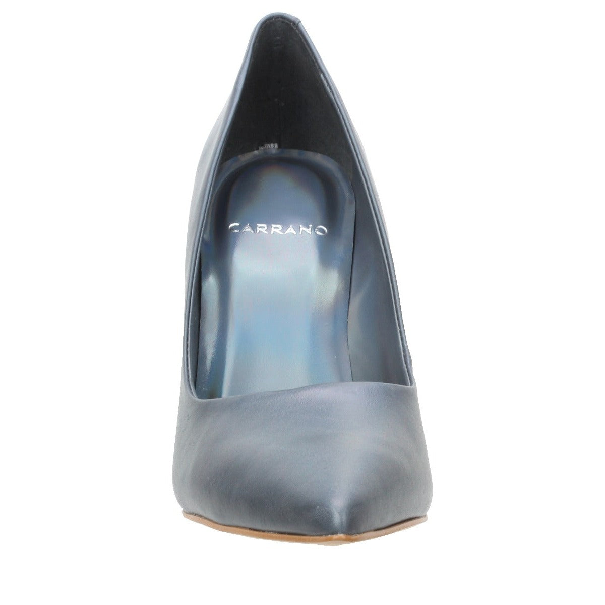 Carrano Maggie Slade Heel Leather Pump-Iron