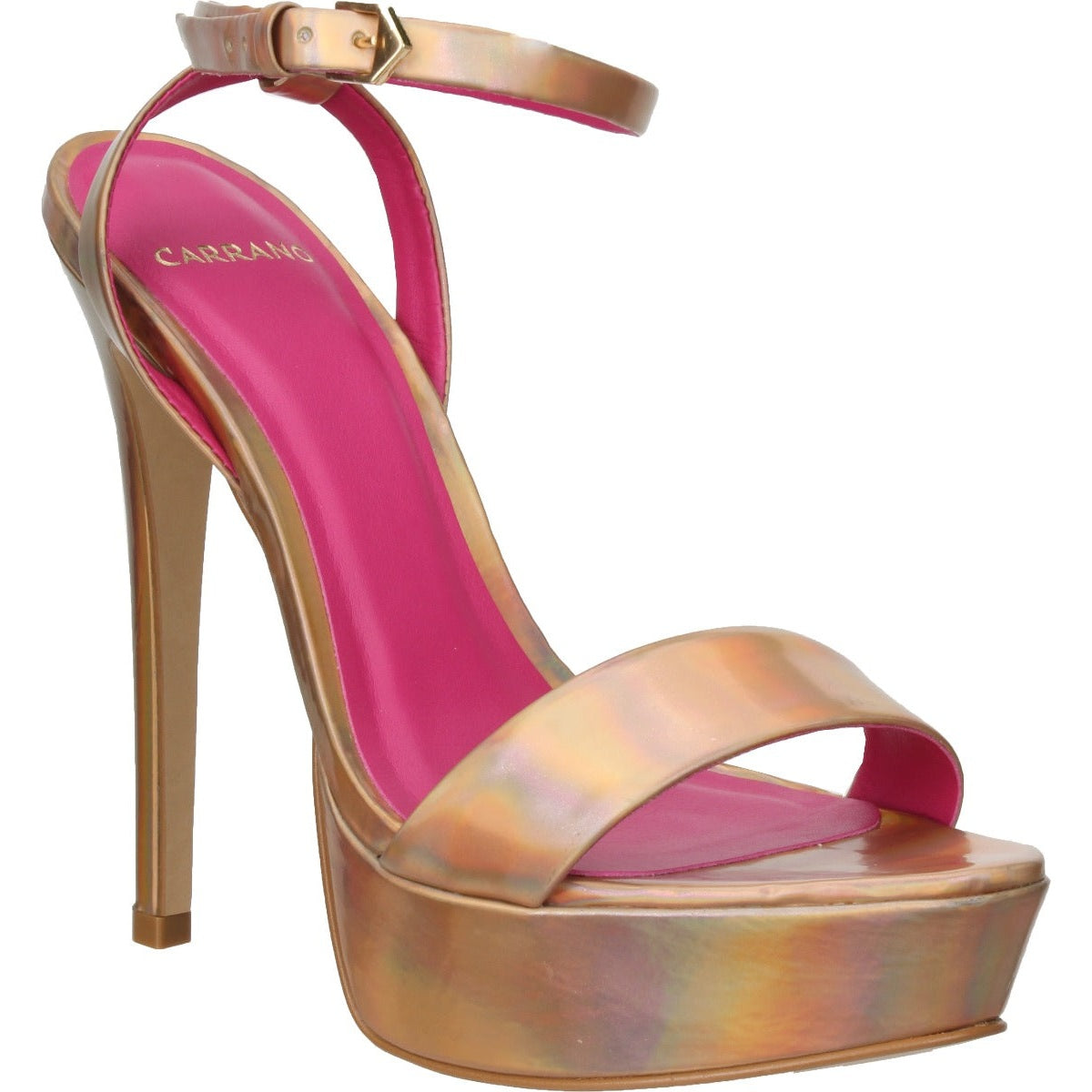 Carrano Nancy High Heel Dress Platform Sandal-Gold