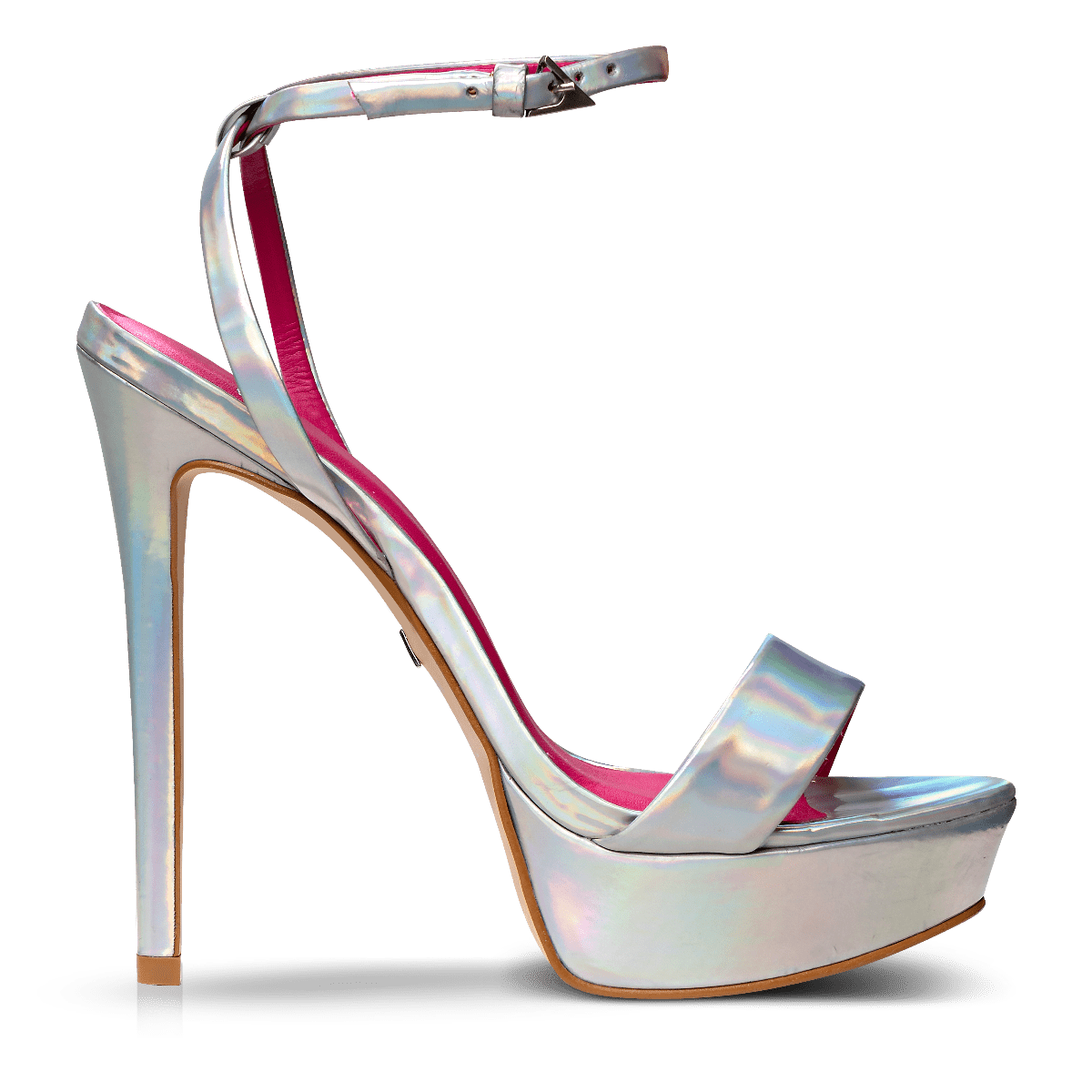 Carrano Nancy High Heel Dress Platform Sandal- Silver