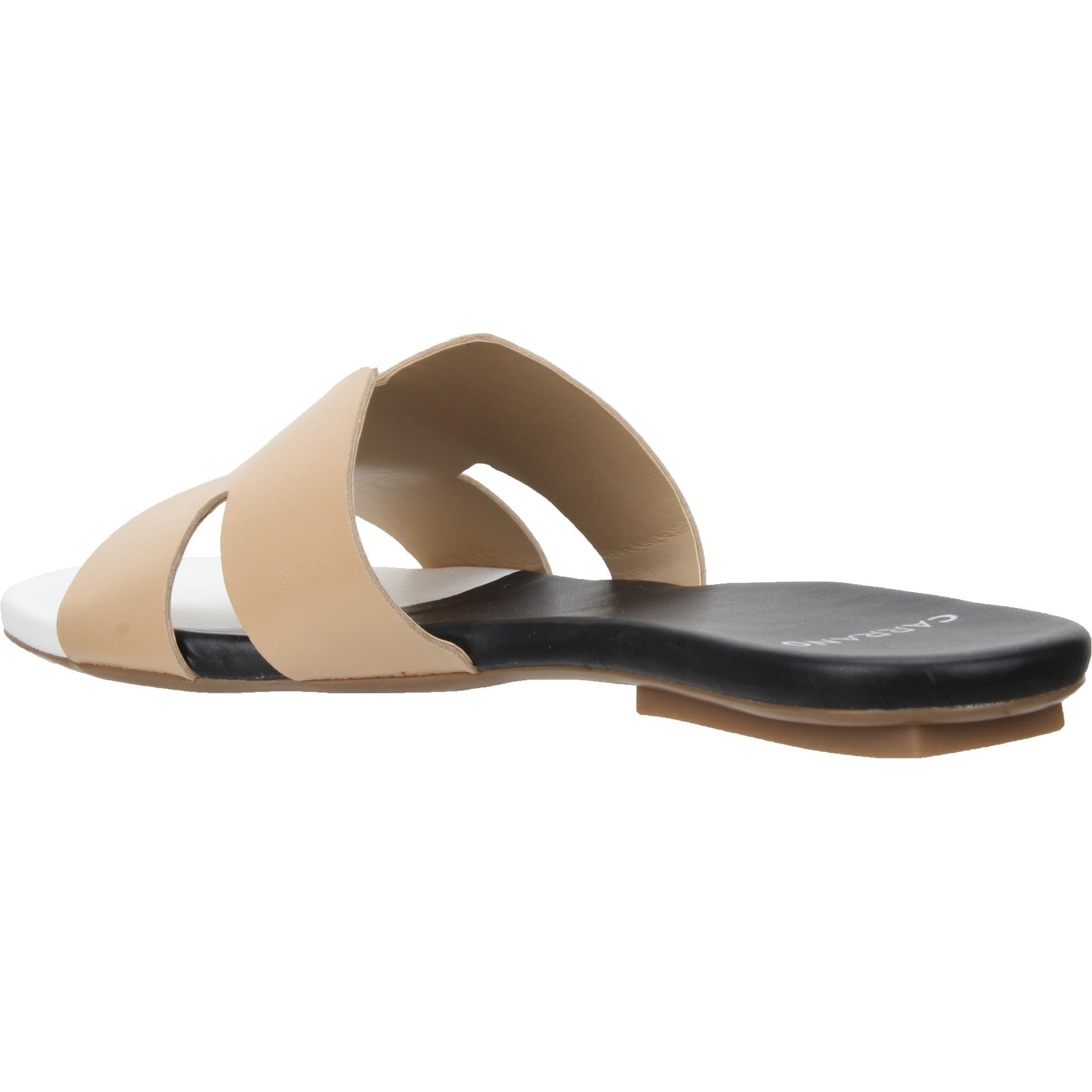 Carrano Nayeli Leather Slide Sandal - Multi-Cream