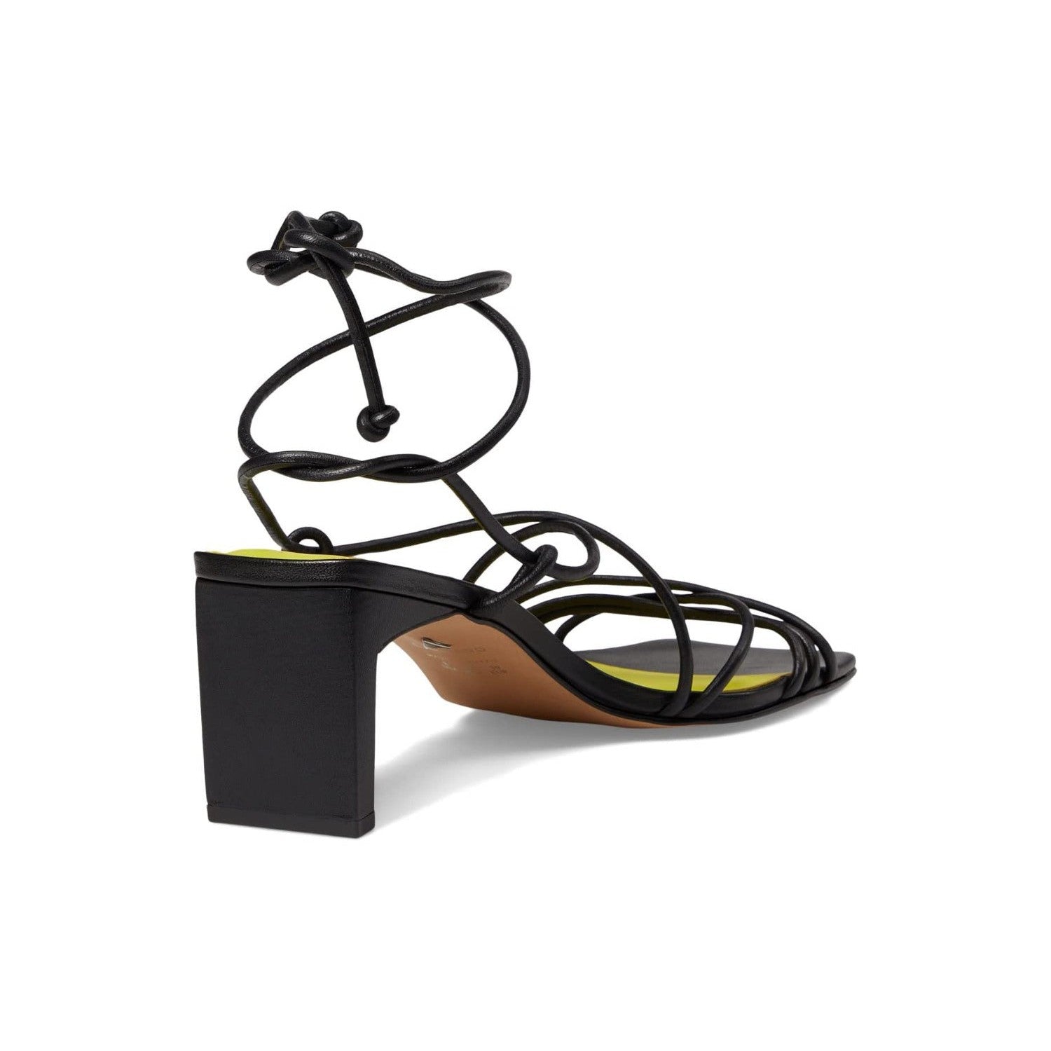 Carrano Penelope Lace Up Leather Dress Sandal-Black