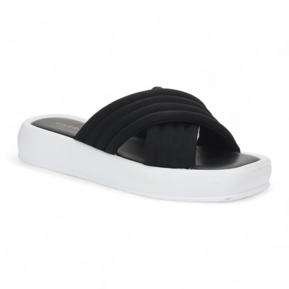 Carrano Platform Slide Sandal - Black