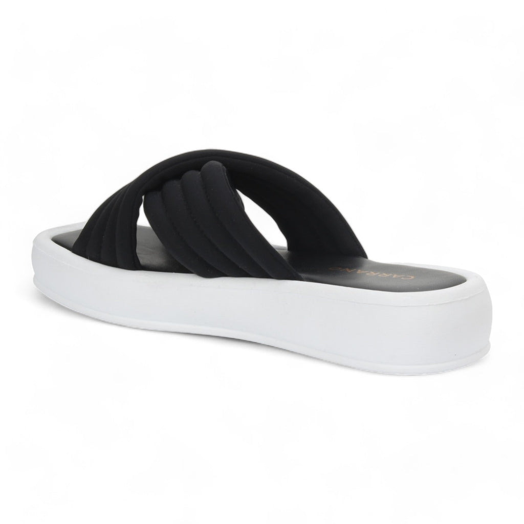 Carrano Platform Slide Sandal - Black