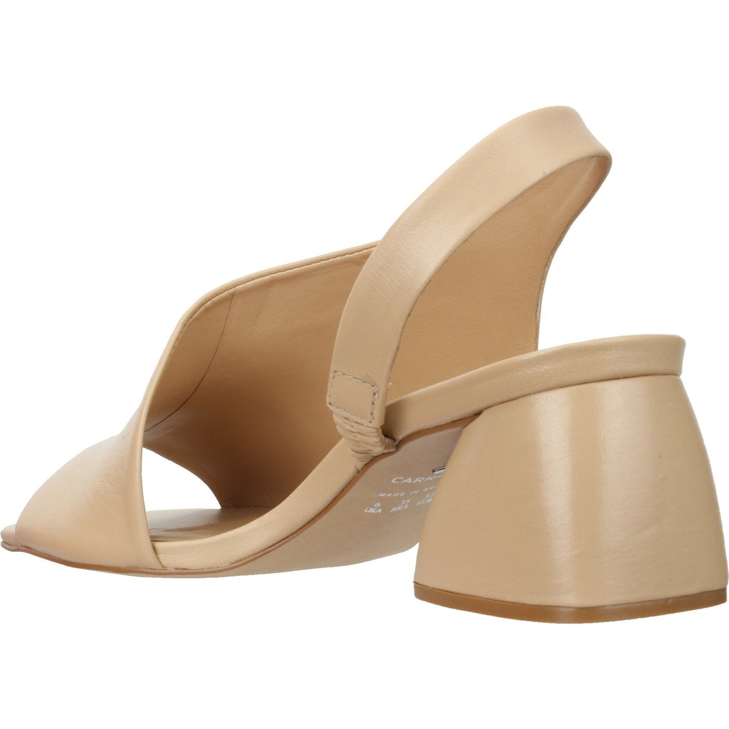 Carrano Rexana Sling Back Nubuck Leather Sandal- Cream
