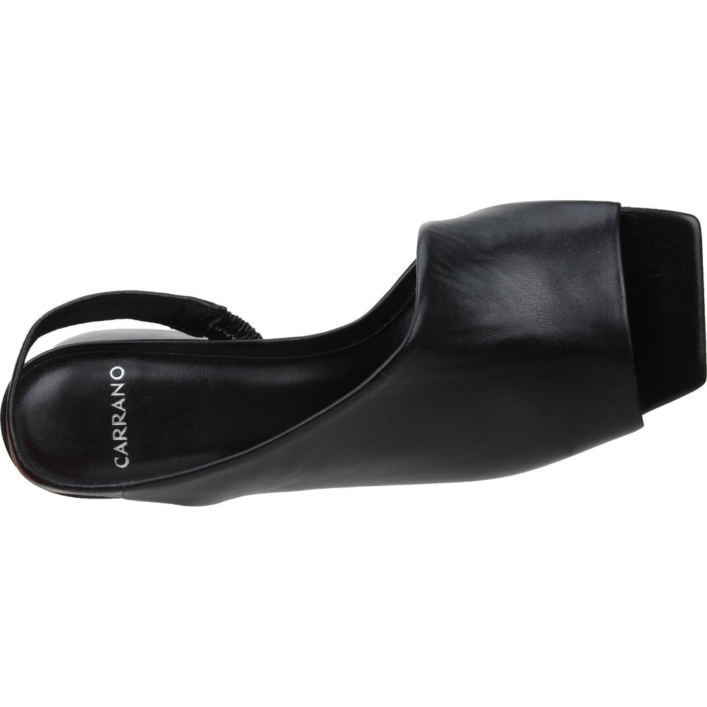 Carrano Rexana Slingback Leather Sandal-Black