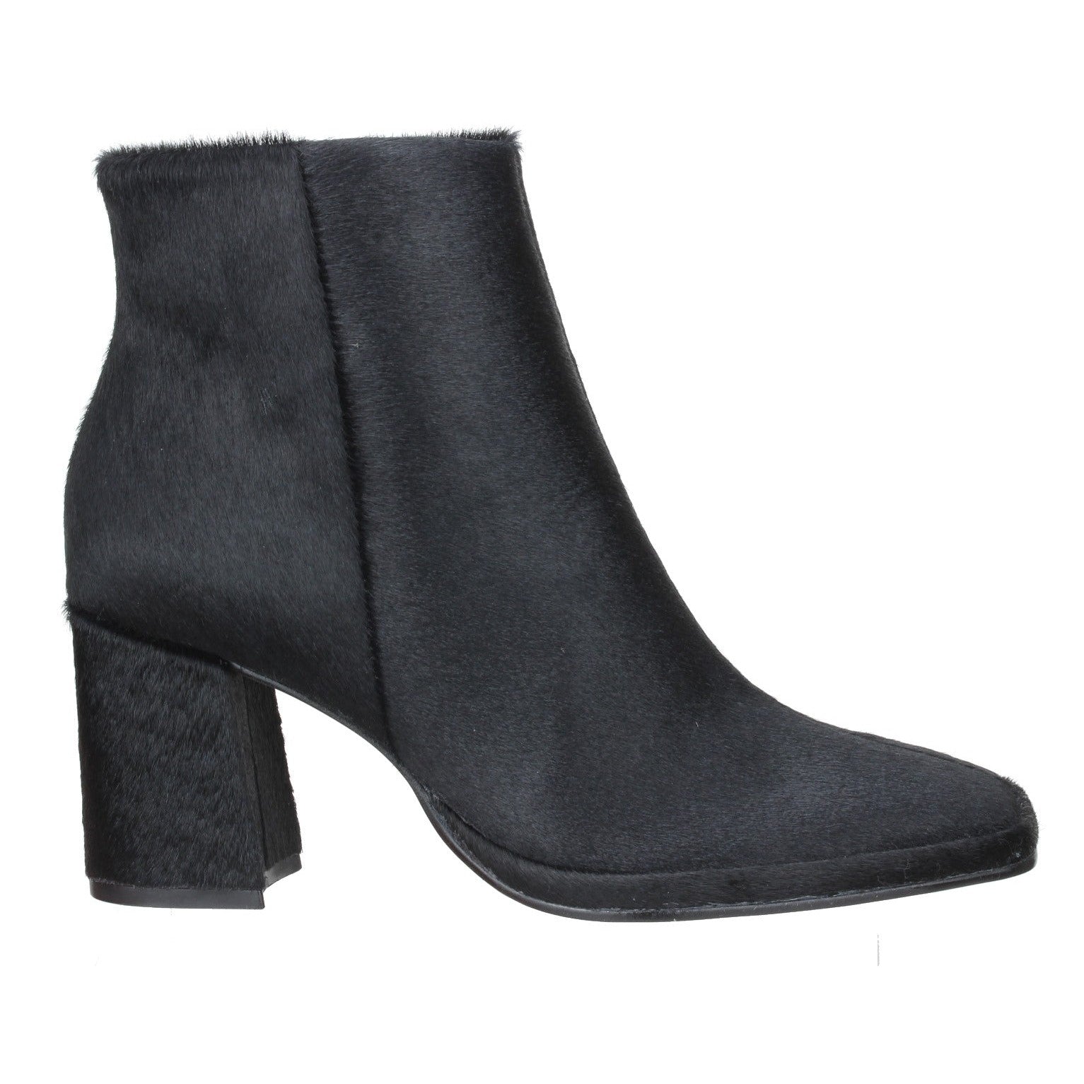 Carrano Ruby Leather Boot Calf Fur-Black