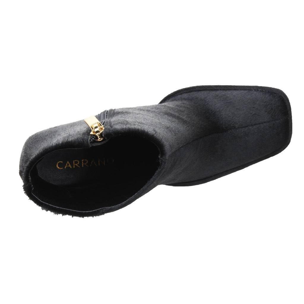 Carrano Ruby Leather Boot Calf Fur-Black