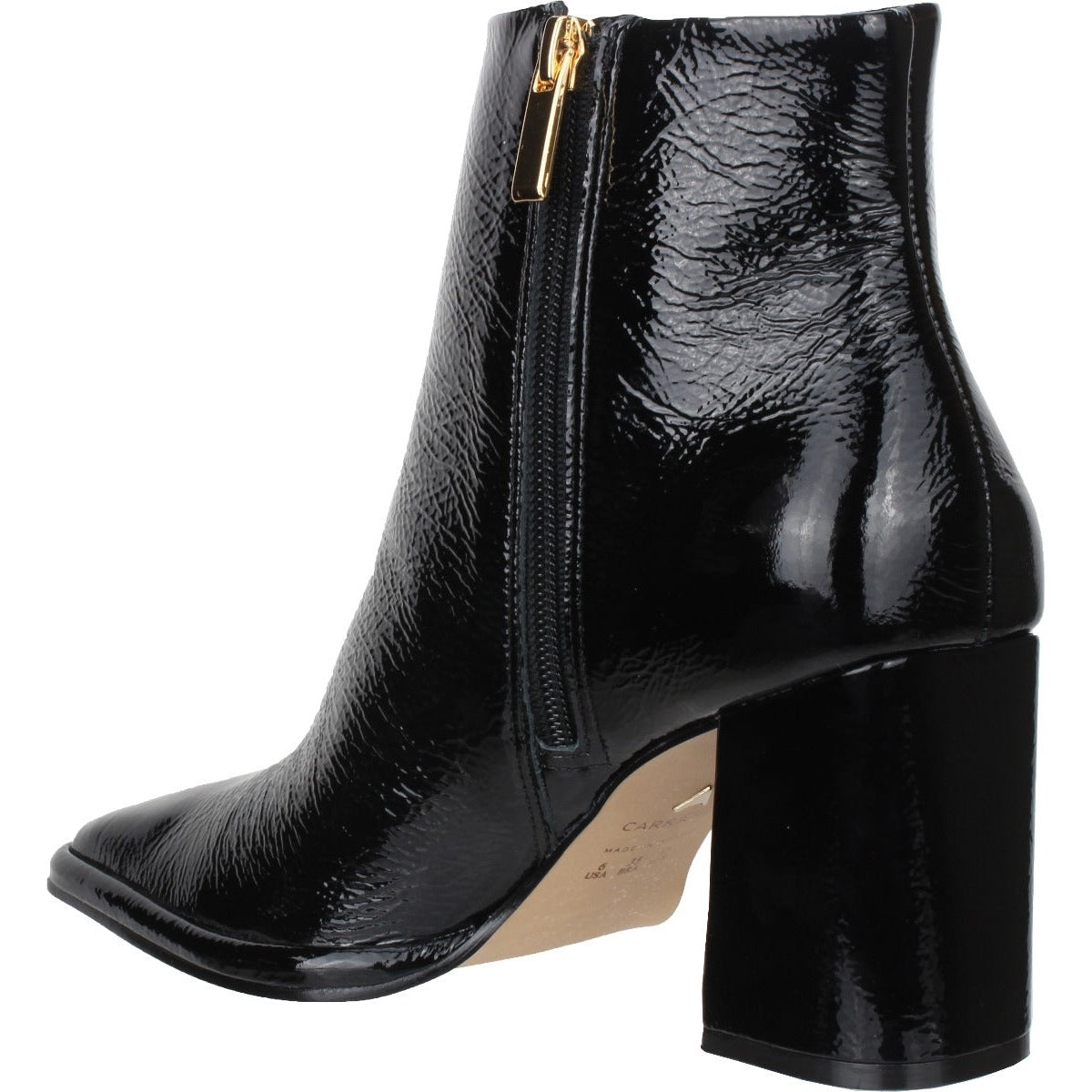 Carrano Ruby Leather Boot Wet Patent - Black