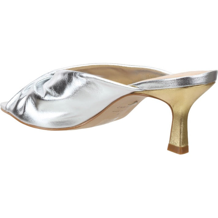 Carrano Sage Slide Leather Sandal-Gold Silver