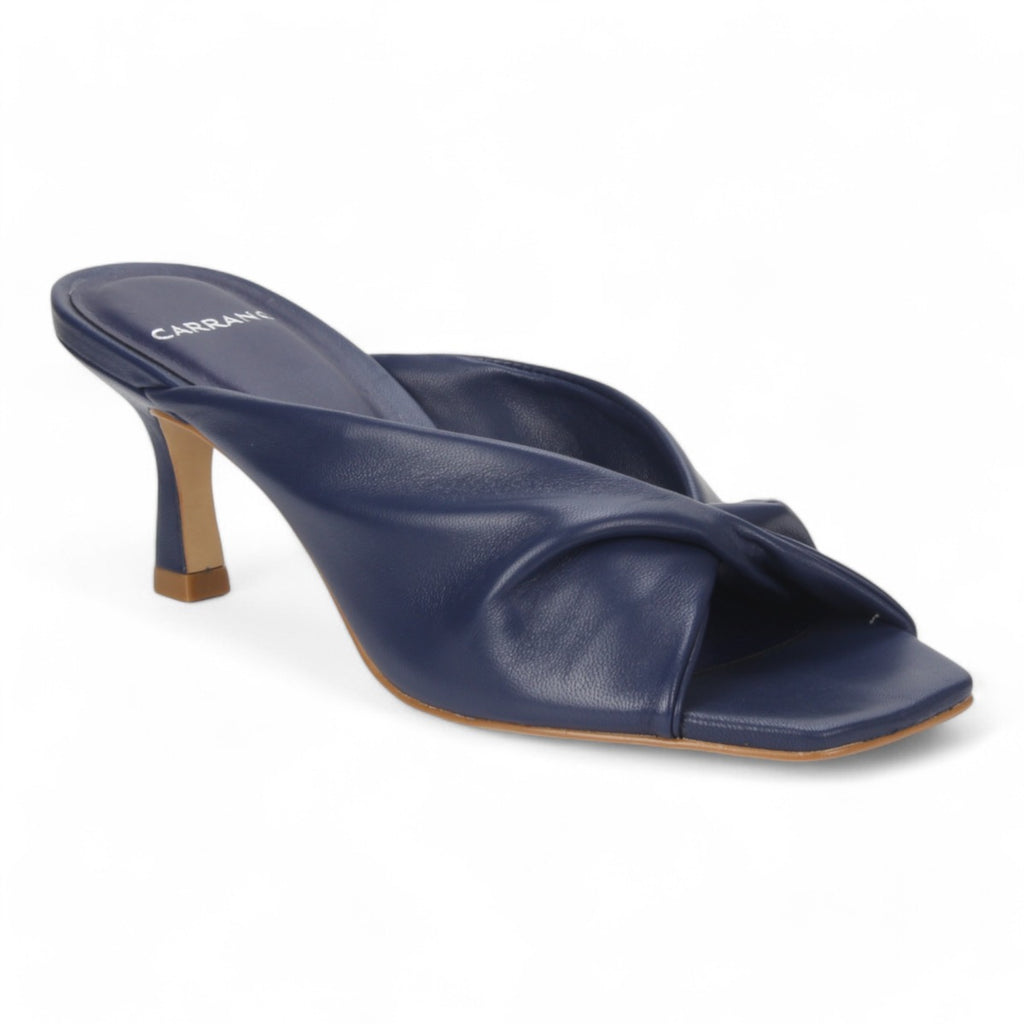 Carrano Sage Slide Leather Sandal - Navy