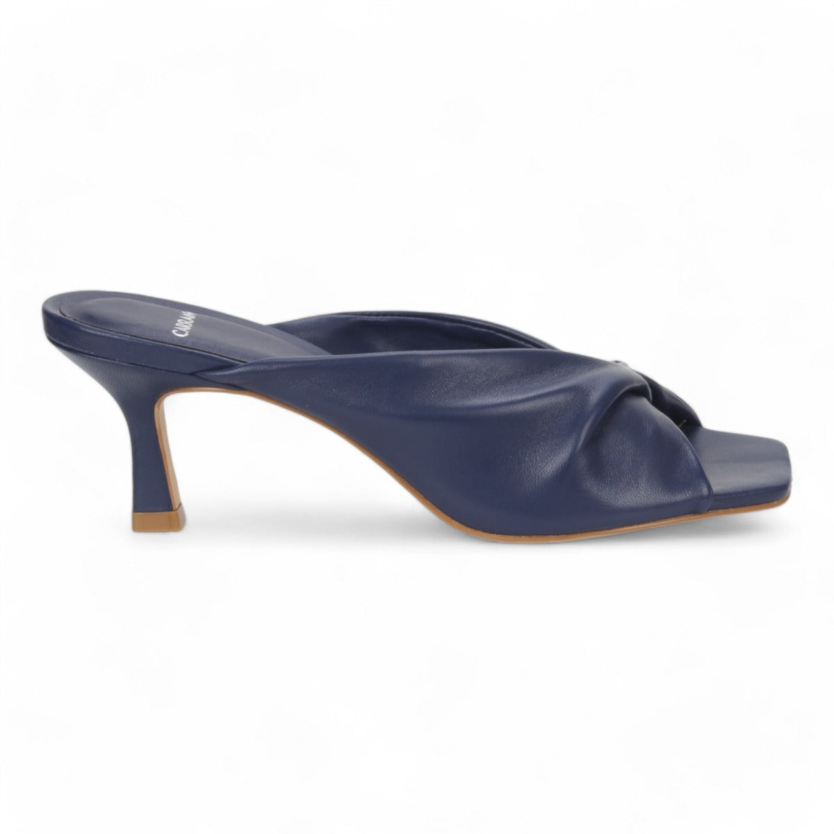Carrano Sage Slide Leather Sandal - Navy