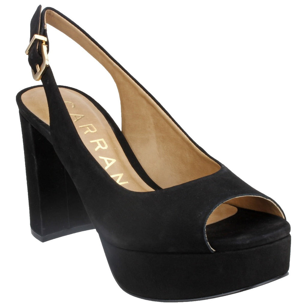 Carrano Selina Platform Slingback - Black