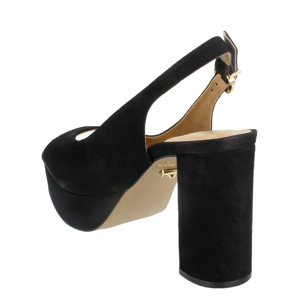 Carrano Selina Platform Slingback - Black
